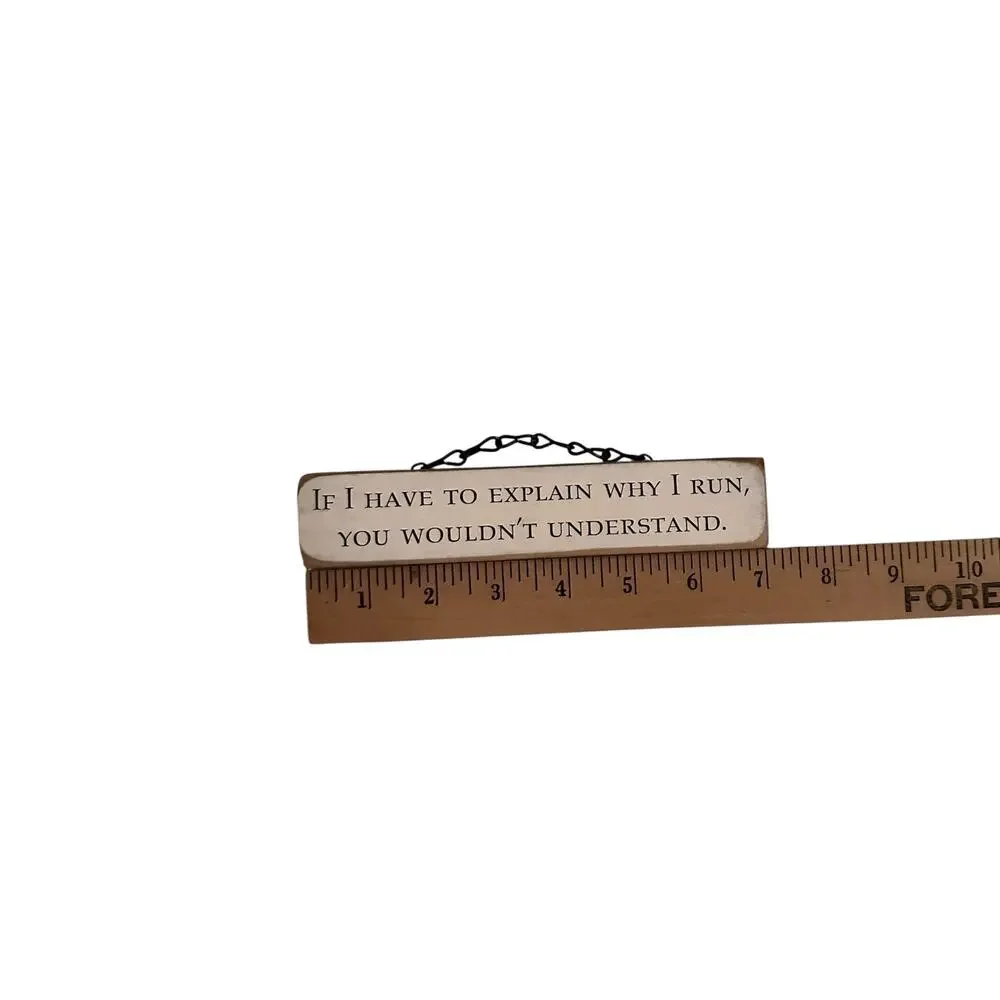 Set 18 Mini Barn Wood Signs Running Quotes Motivational Wall Decor Rustic Gifts
